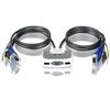 Iogear 2-Port MiniView Micro USB PLUS KVM Switch with Audio and Cables GCS632U
